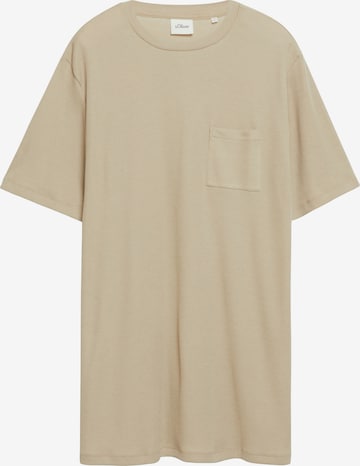 s.Oliver Shirt in Beige: voorkant