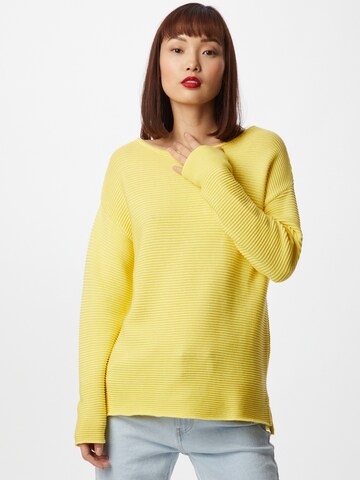 Pull-over Zwillingsherz en jaune : devant