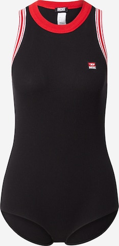 DIESEL Shirt body 'ELINAS' in Zwart: voorkant