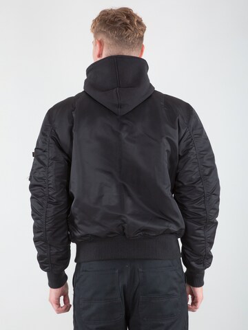 ALPHA INDUSTRIES Between-Season Jacket 'Ma-1 D-Tec' in Black