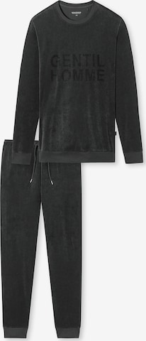 SCHIESSER Long Pajamas in Grey: front