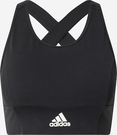 ADIDAS PERFORMANCE Sporta krūšturis melns / balts, Preces skats