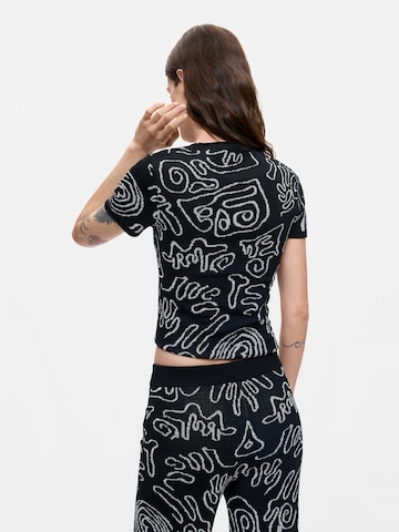Desigual - Camiseta en negro