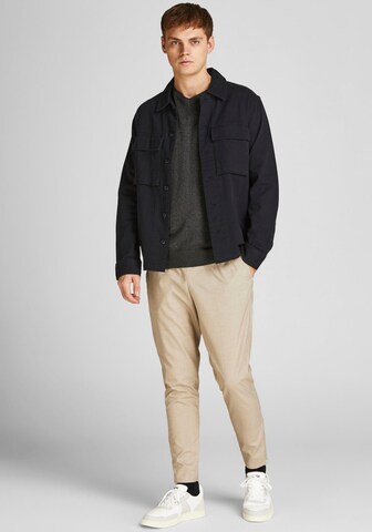 JACK & JONES - Pullover 'Emil' em cinzento