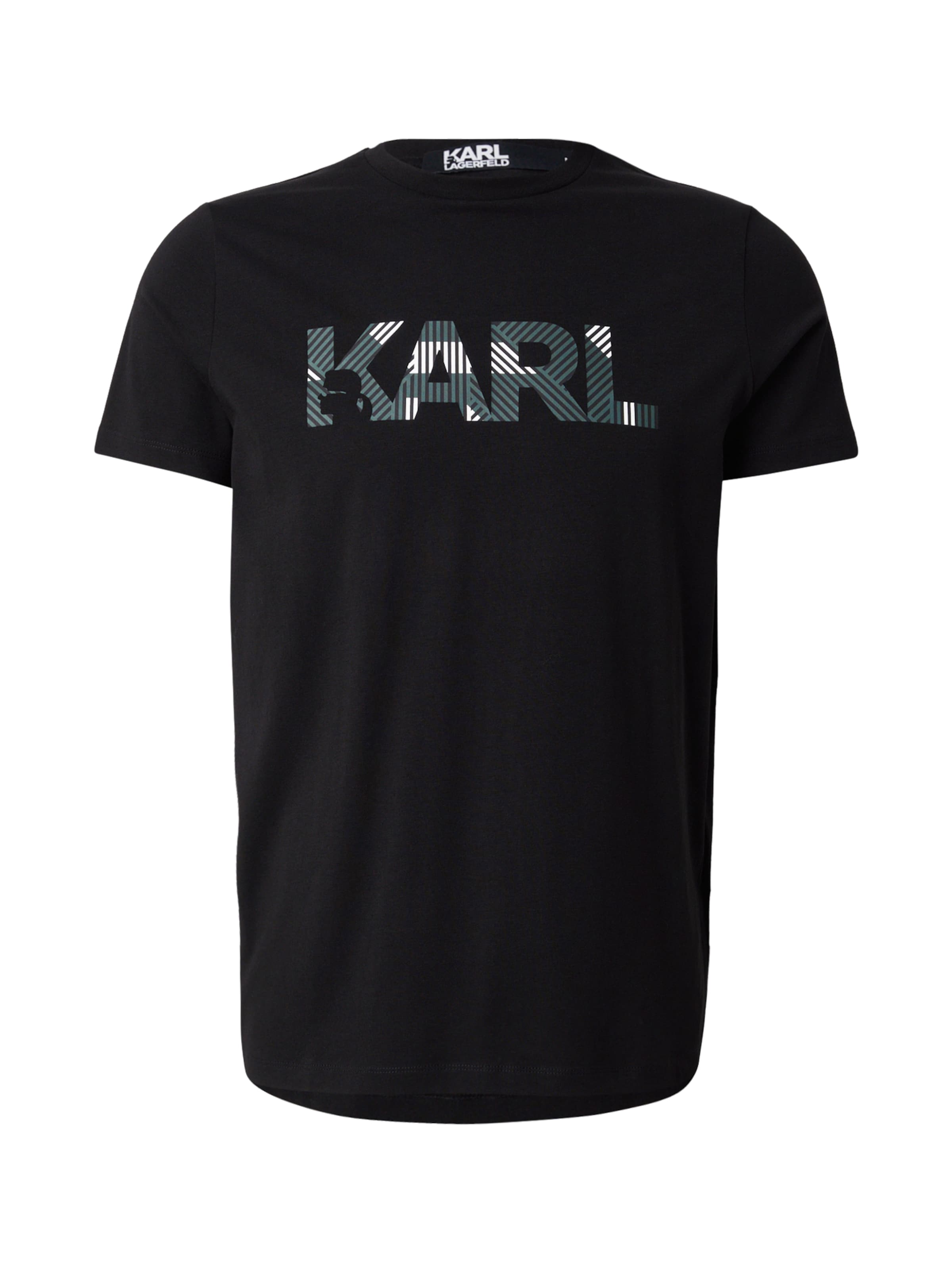 Karl Lagerfeld Μπλουζάκι σε μαύρο: μπροστά