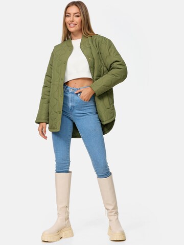 Threadbare Between-Season Jacket 'Juliet' in Green