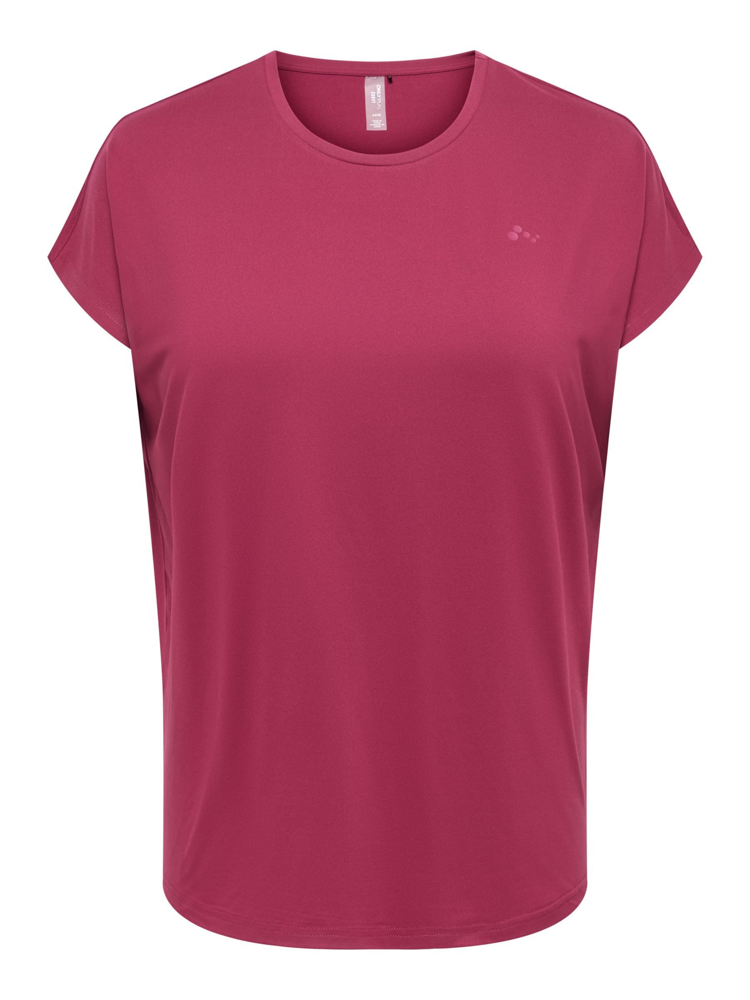 Only Play Curvy Shirt in Rot: Vorderseite