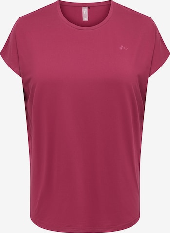 Only Play Curvy Shirt in Rot: Vorderseite