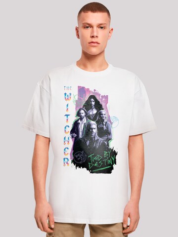 T-Shirt 'The Witcher Tied By Destiny Netflix TV Series' F4NT4STIC en blanc : devant