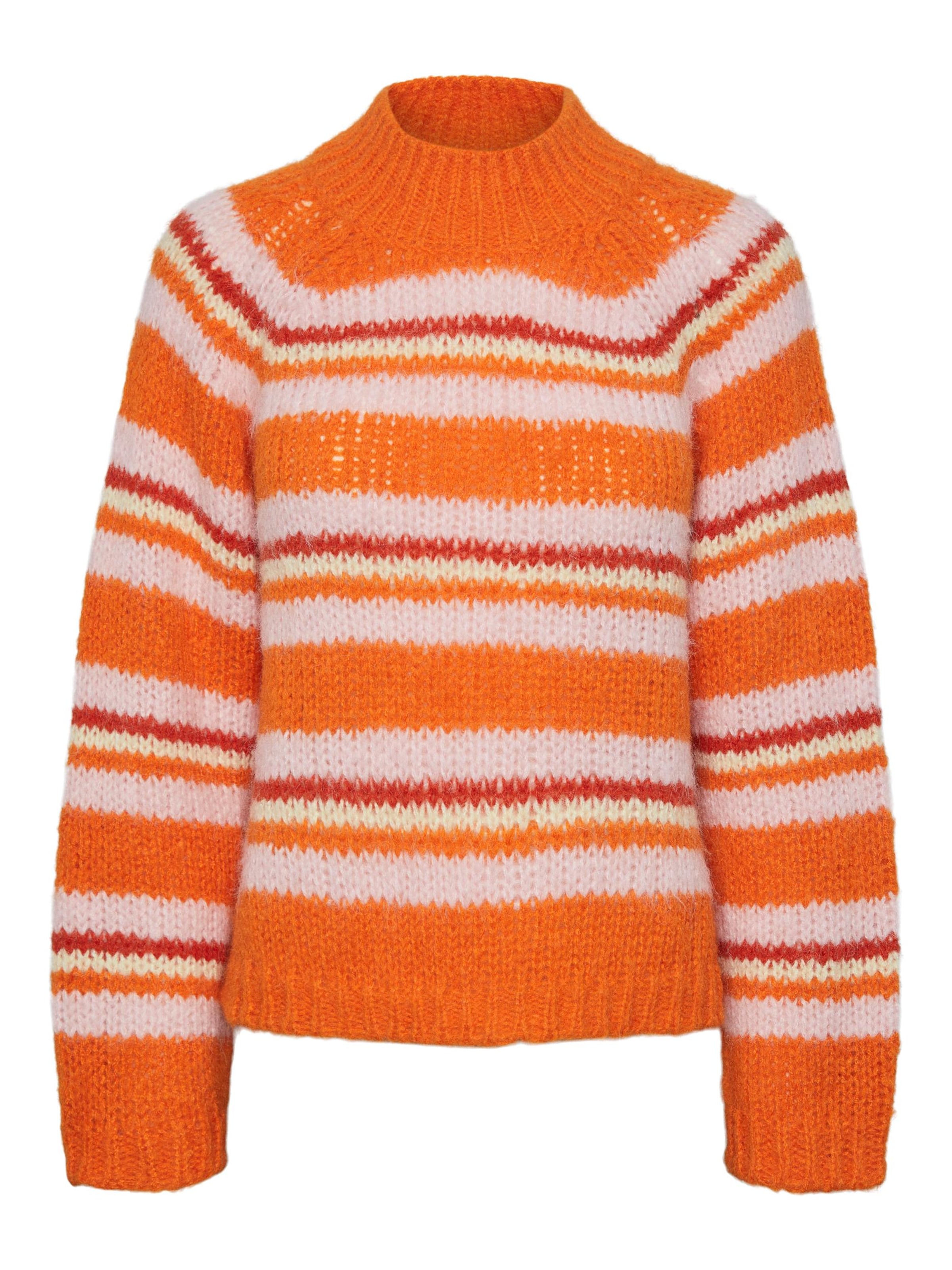 Pulover de la PIECES pe portocaliu: față