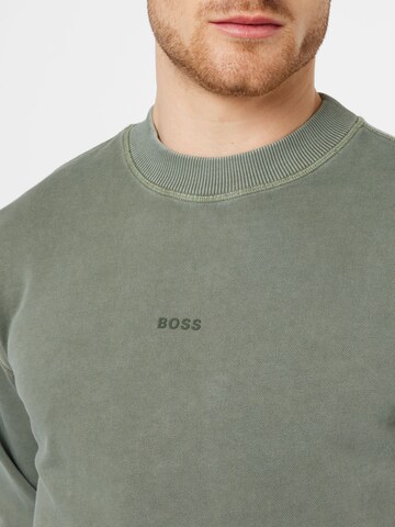 BOSS Orange Sweatshirt 'WEFADE' in Green