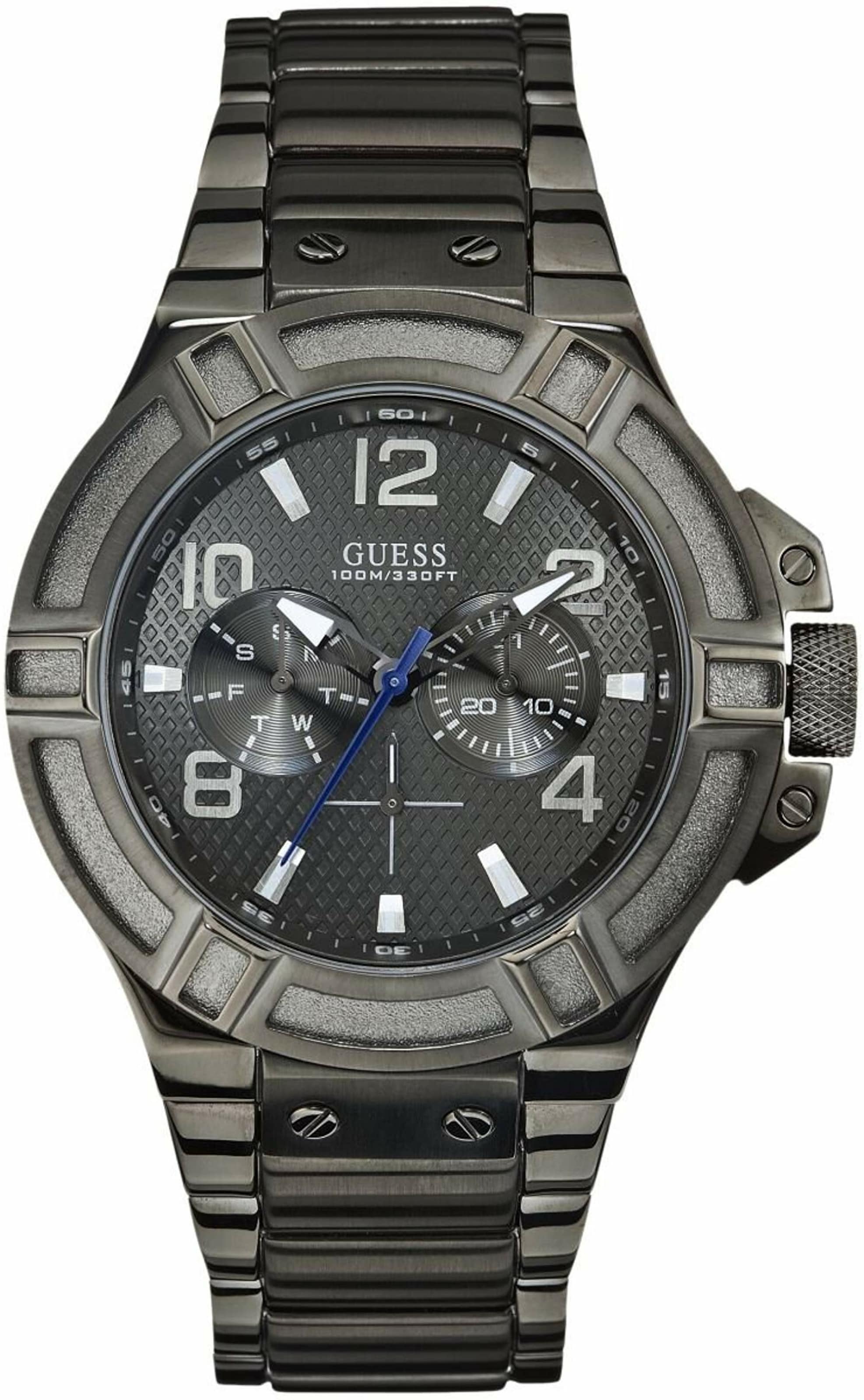 GUESS Analog Watch in Anthracite / Silver, Item view