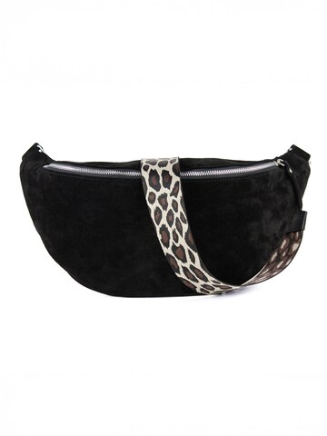 lePelou Fanny Pack 'PANTHERA' in Black: front