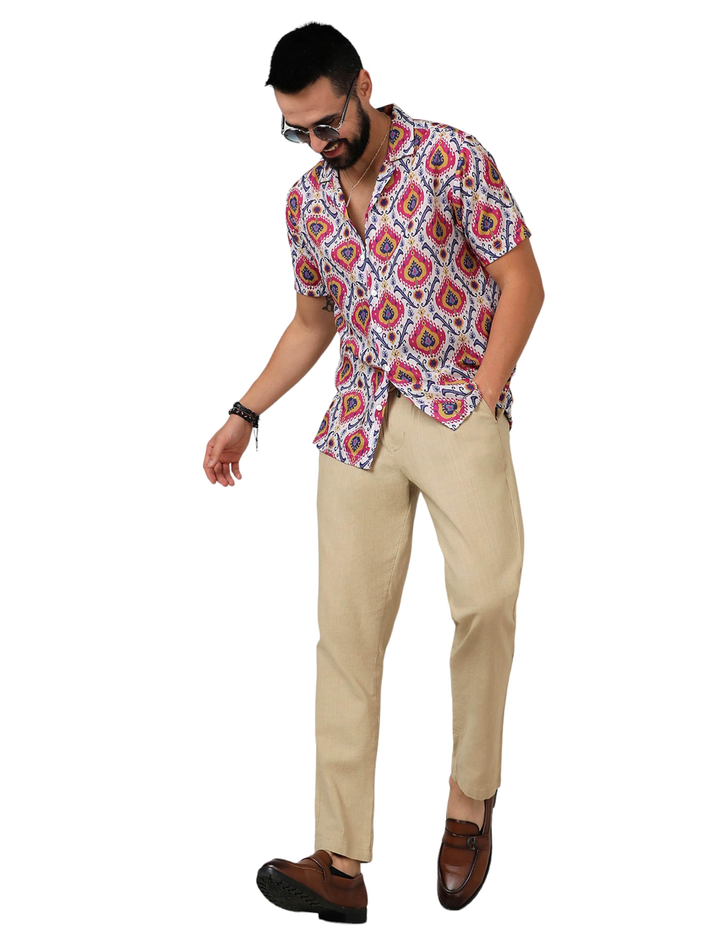 Campus Sutra Klasický střih Košile 'Erik' – mix barev