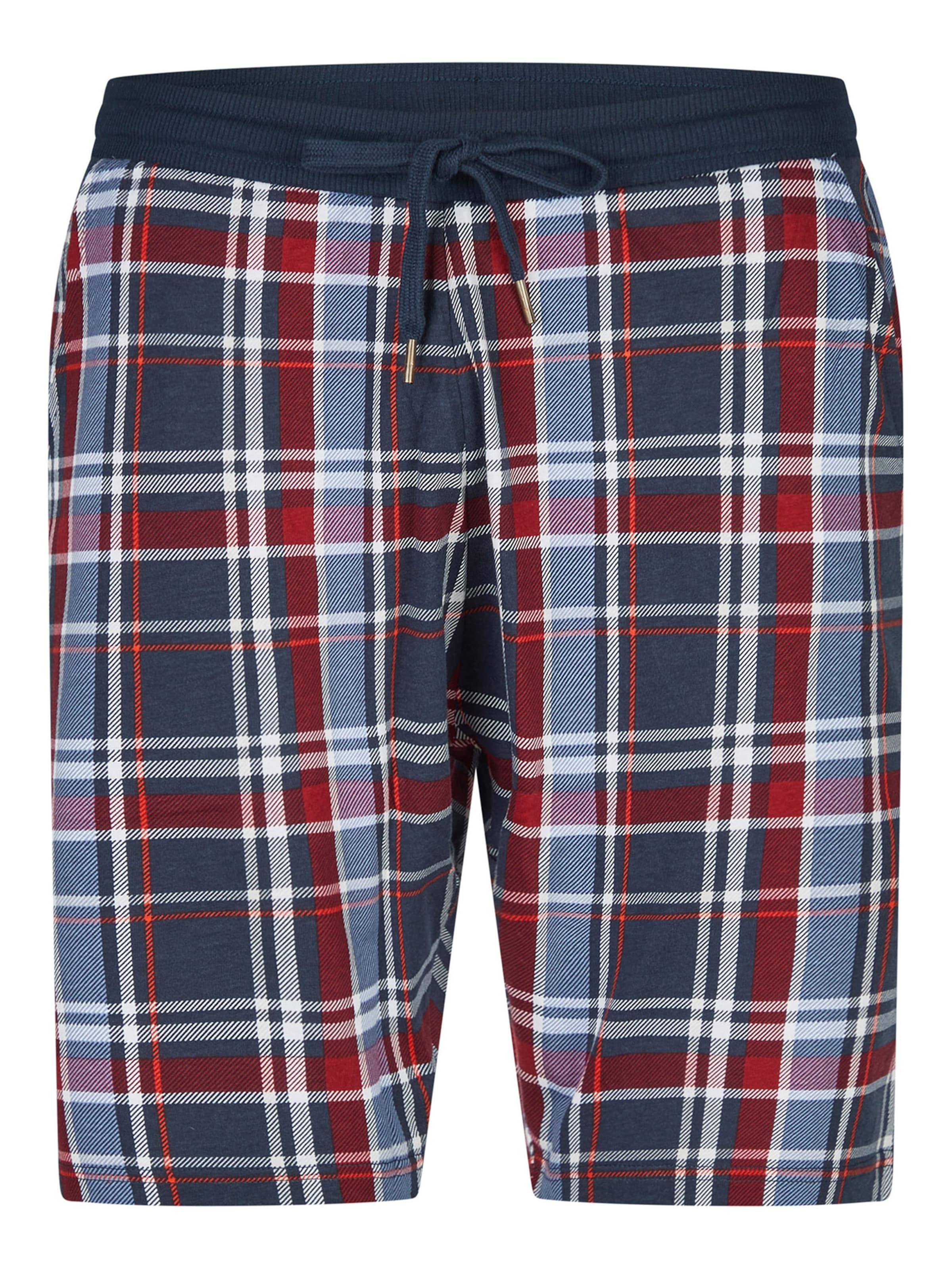 Phil & Co. Berlin Pyjama kort ' Classics ' in Blauw