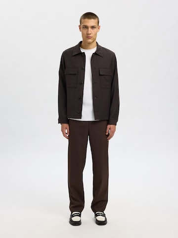 SELECTED regular Bukser i brun