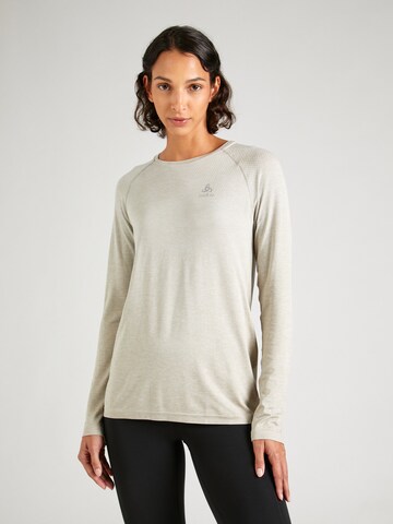 T-shirt fonctionnel 'Essential' ODLO en gris : devant