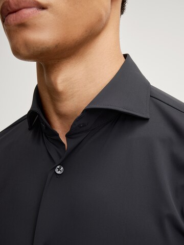 JOOP! Slim fit Overhemd 'Pai' in Zwart