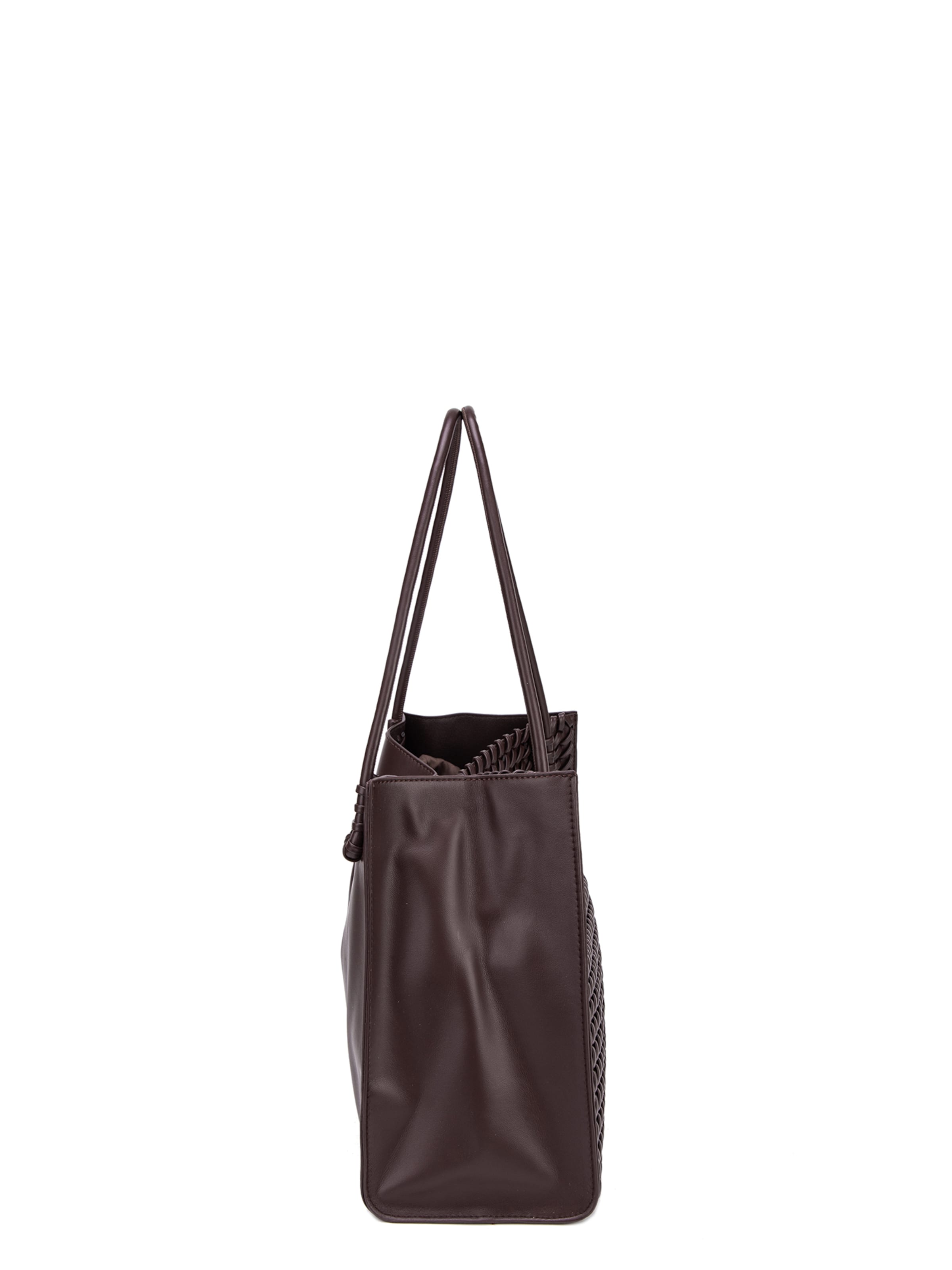 Shopper 'Borsa Shopper Silvana Elite - Pelle Vegana Intrecciata' di Diana&Co. in marrone