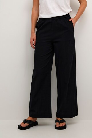 Wide leg Pantaloni di Kaffe in nero: frontale