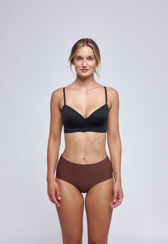 SNOCKS Boyshorts in Brown: front