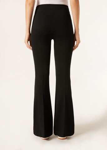 CALZEDONIA Flared Leggings in Black