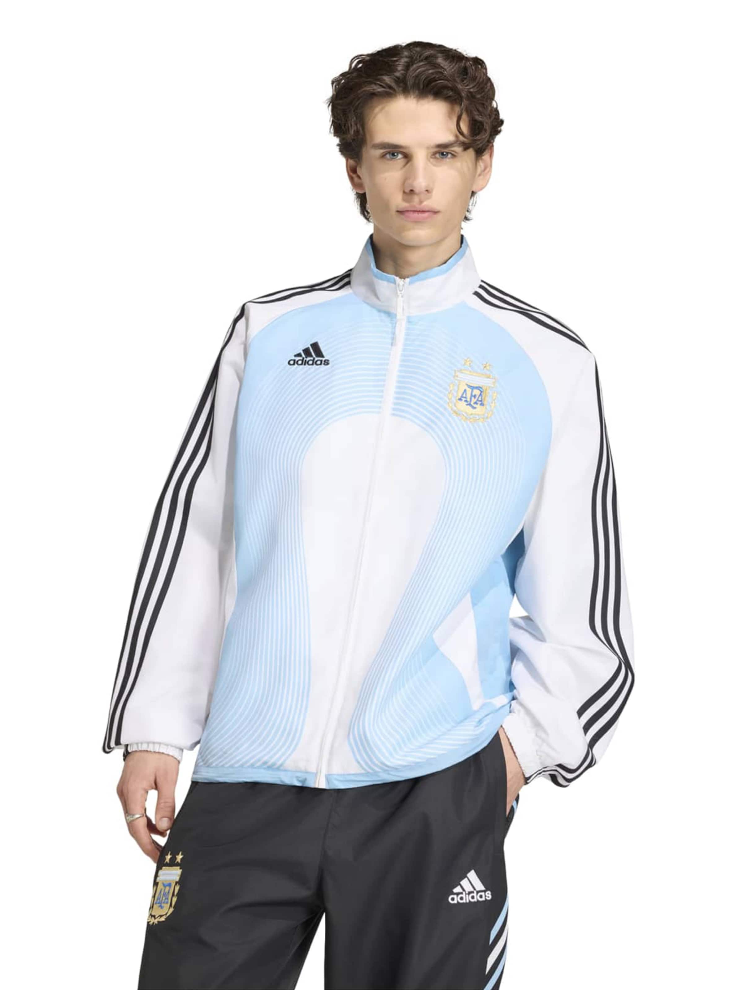 ADIDAS PERFORMANCE Sports jacket 'Argentina Home' in White: front