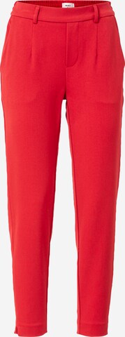OBJECT Pleat-Front Pants 'LISA' in Red: front