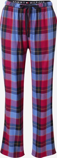Tommy Hilfiger Underwear Pantalon de pyjama en bleu marine / turquoise / orange clair / bordeaux, Vue avec produit