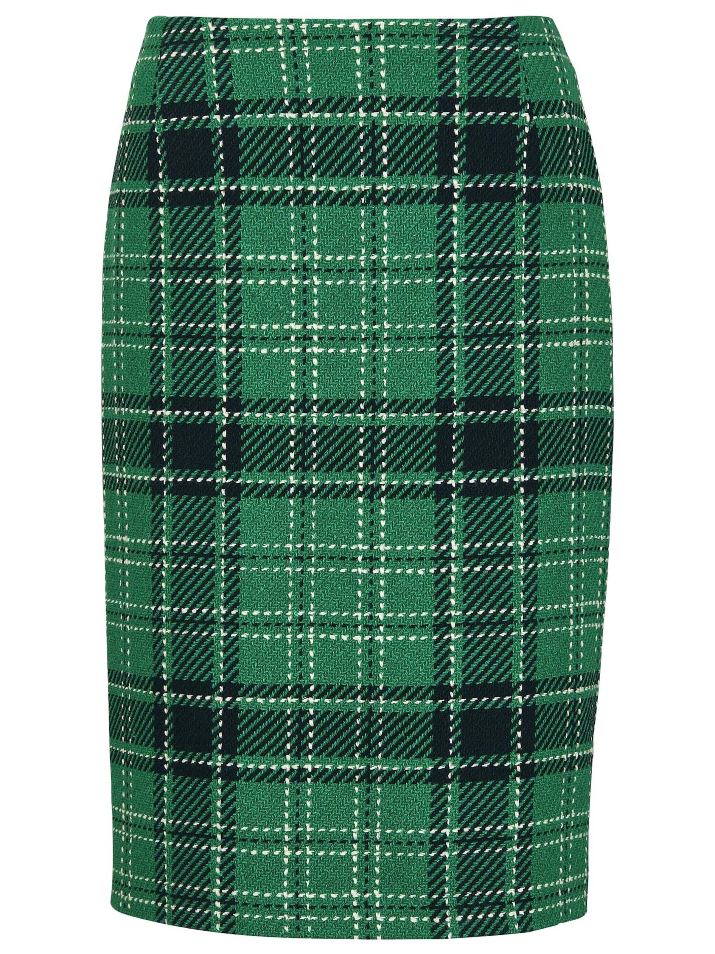 MADELEINE Rock in Grün: Vorderseite