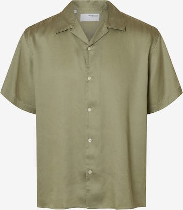 SELECTED Comfort Fit Paita 'SLHCHARLIE' värissä vihreä: etupuoli