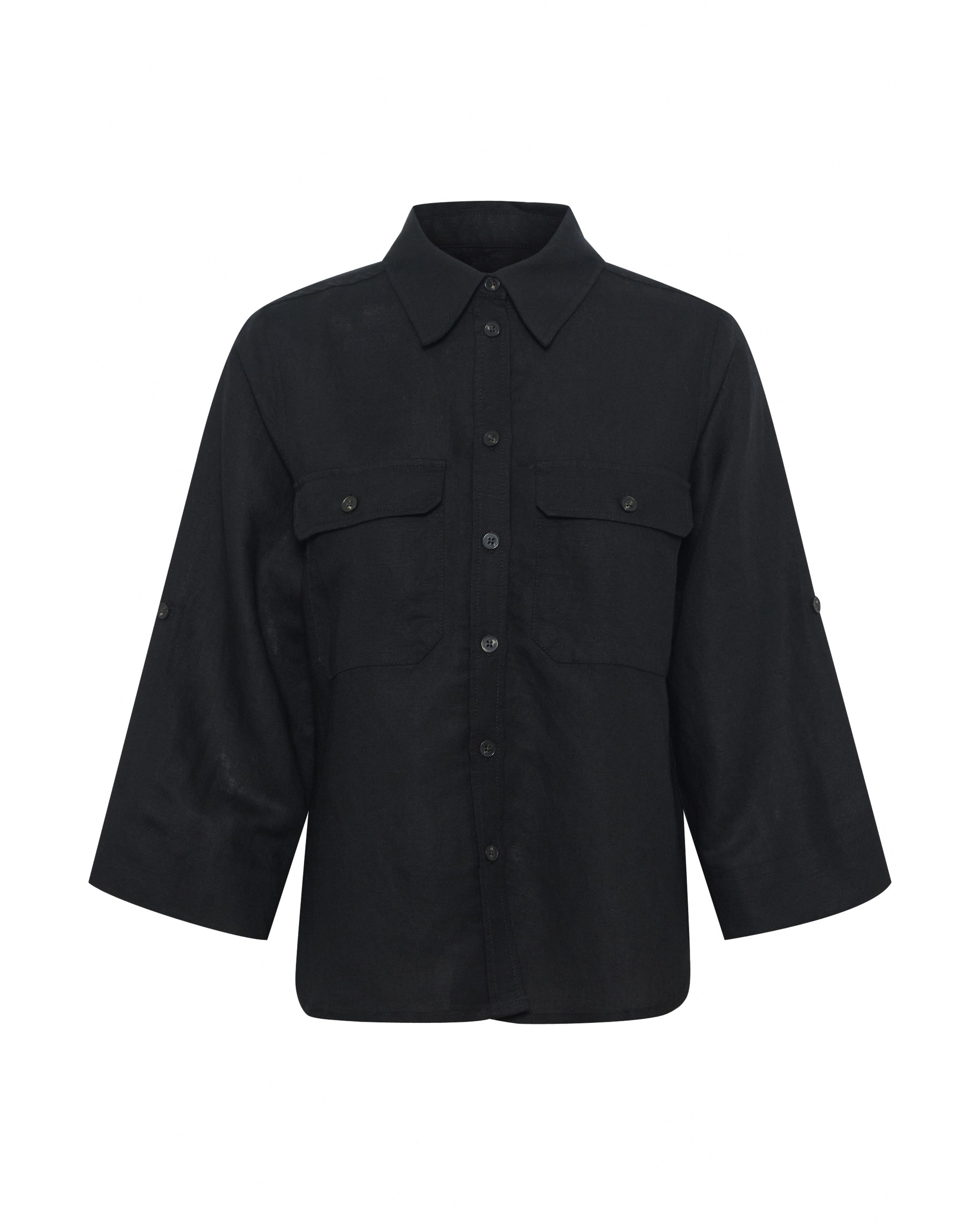 Chemisier 'RayaniPW SH' Part Two en noir : devant