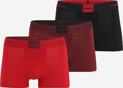 Boxer trumpikės iš Calvin Klein Underwear, spalva – raudona / vyno raudona spalva / juoda, Prekių apžvalga