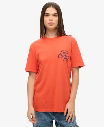 T-shirt Superdry en orange : devant