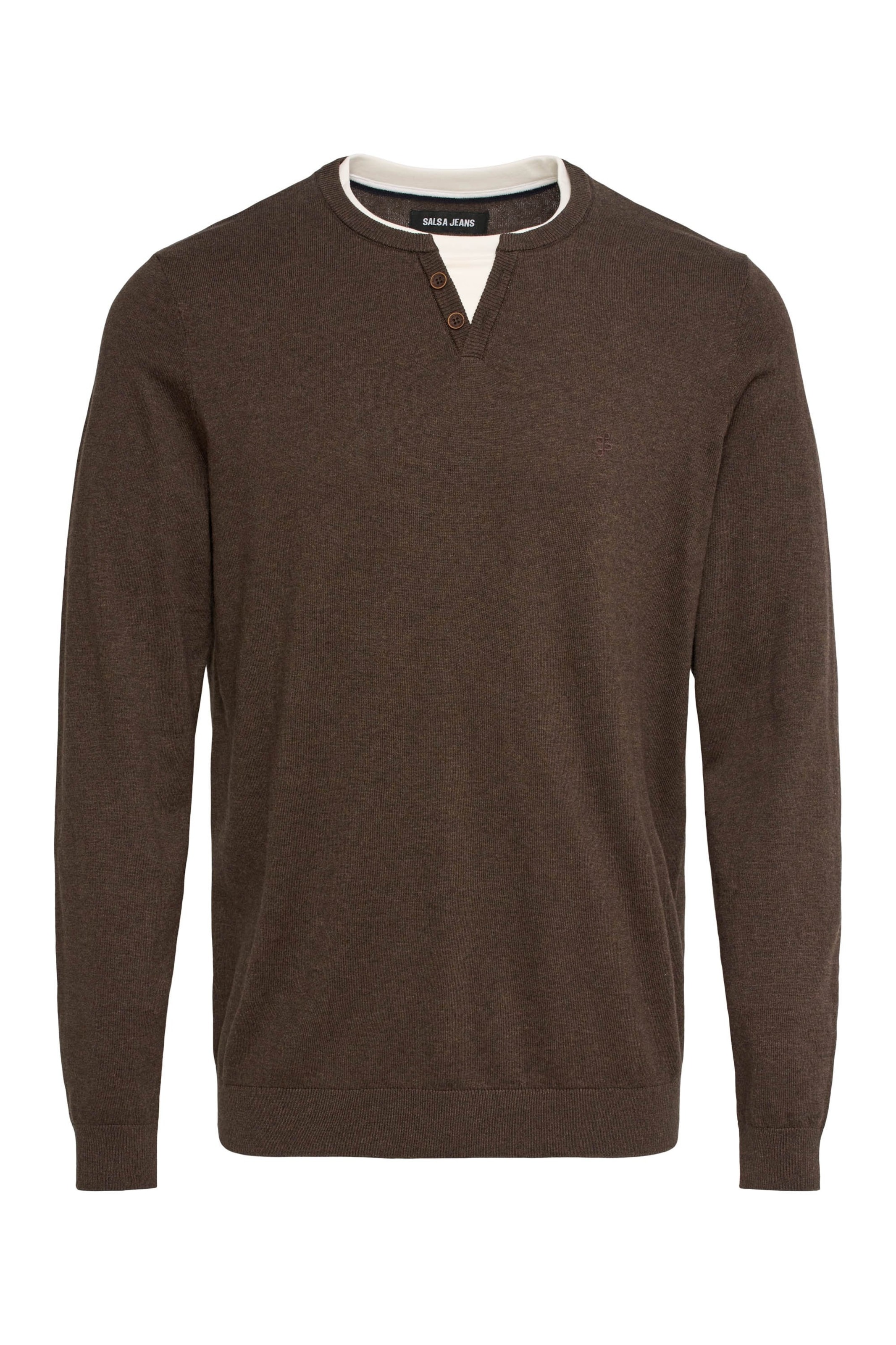 Salsa Jeans Pullover in Braun: Vorderseite