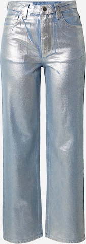 ABOUT YOU x irinassw Wide leg Jeans 'Pia' in Blue: front