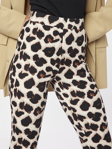 PIECES Flared Broek 'NALA' in Beige