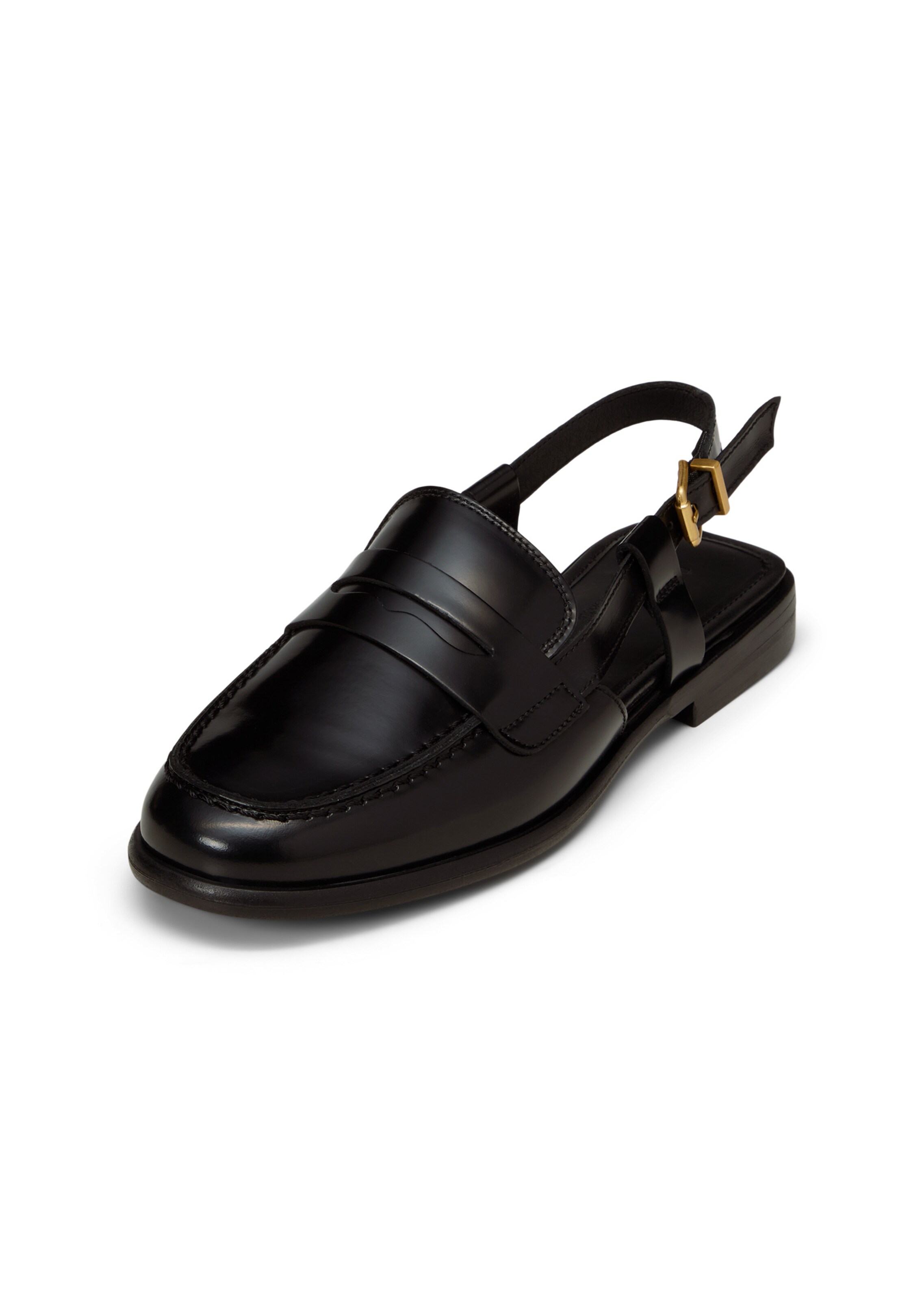 Marc O'Polo Ballerina met riempjes 'Fiona' in Zwart