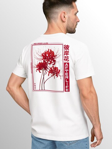 Neverless Shirt 'Spider Lilies' in White