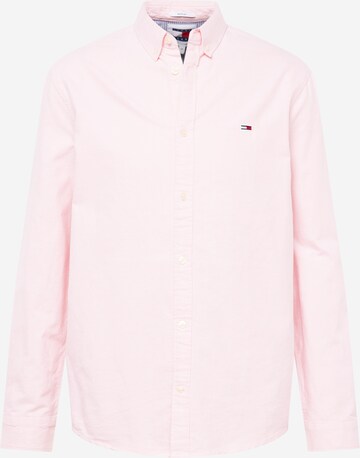 Tommy Jeans Regular Fit Hemd in Pink: predná strana