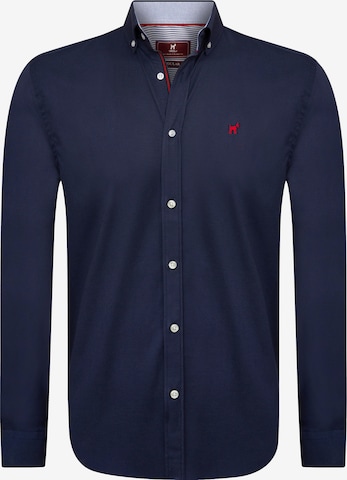 Coupe regular Chemise Williot en bleu : devant