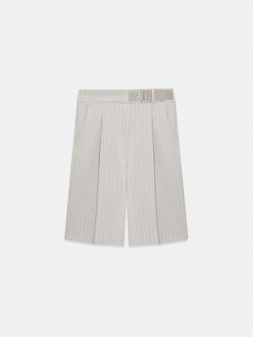 Dilvin Wide leg Broek in Beige: voorkant