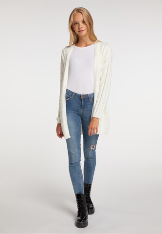 MYMO Knit Cardigan in White