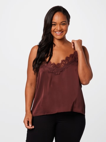 Haut Guido Maria Kretschmer Curvy en marron : devant