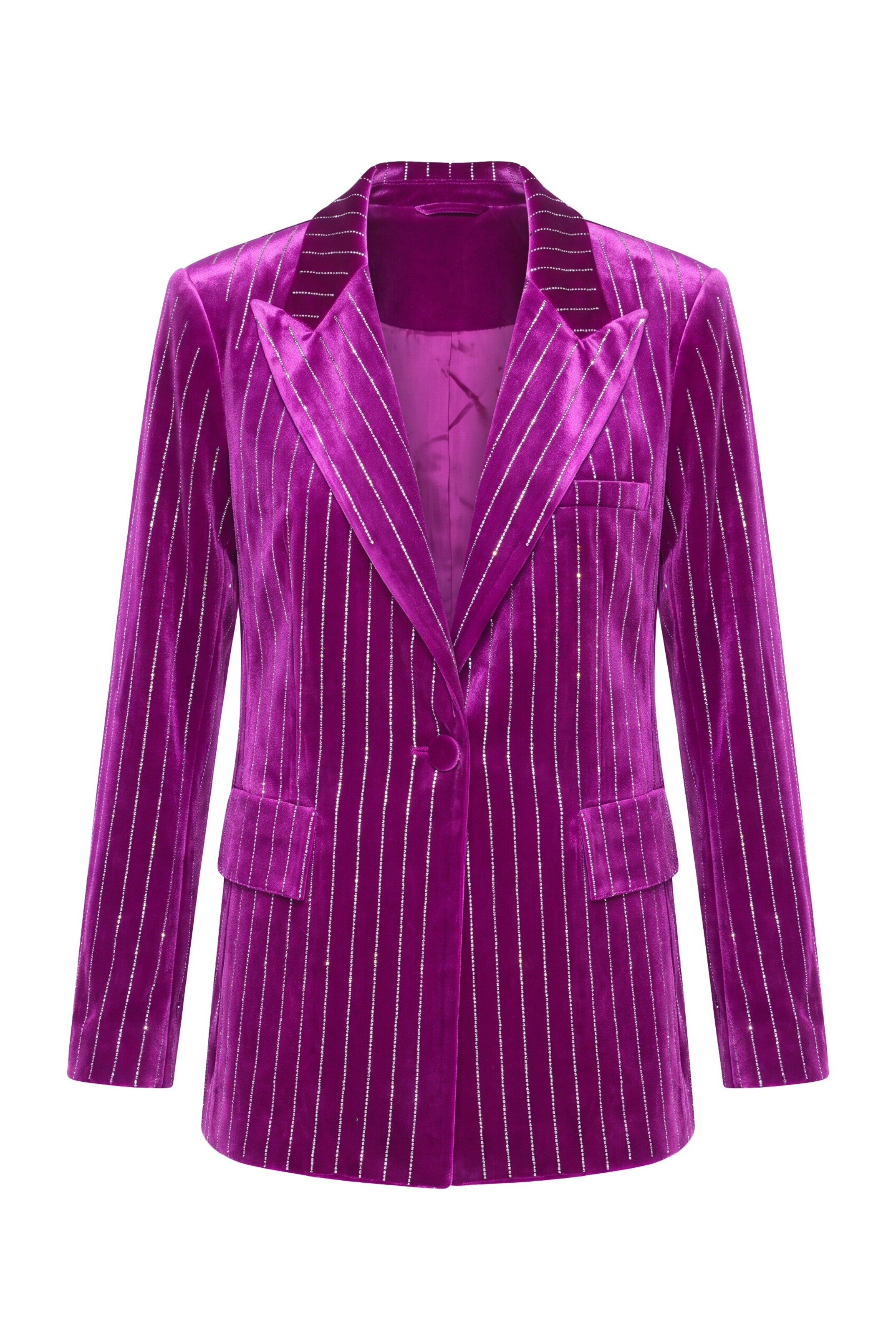 Ulla Popken Blazer in Purple: front