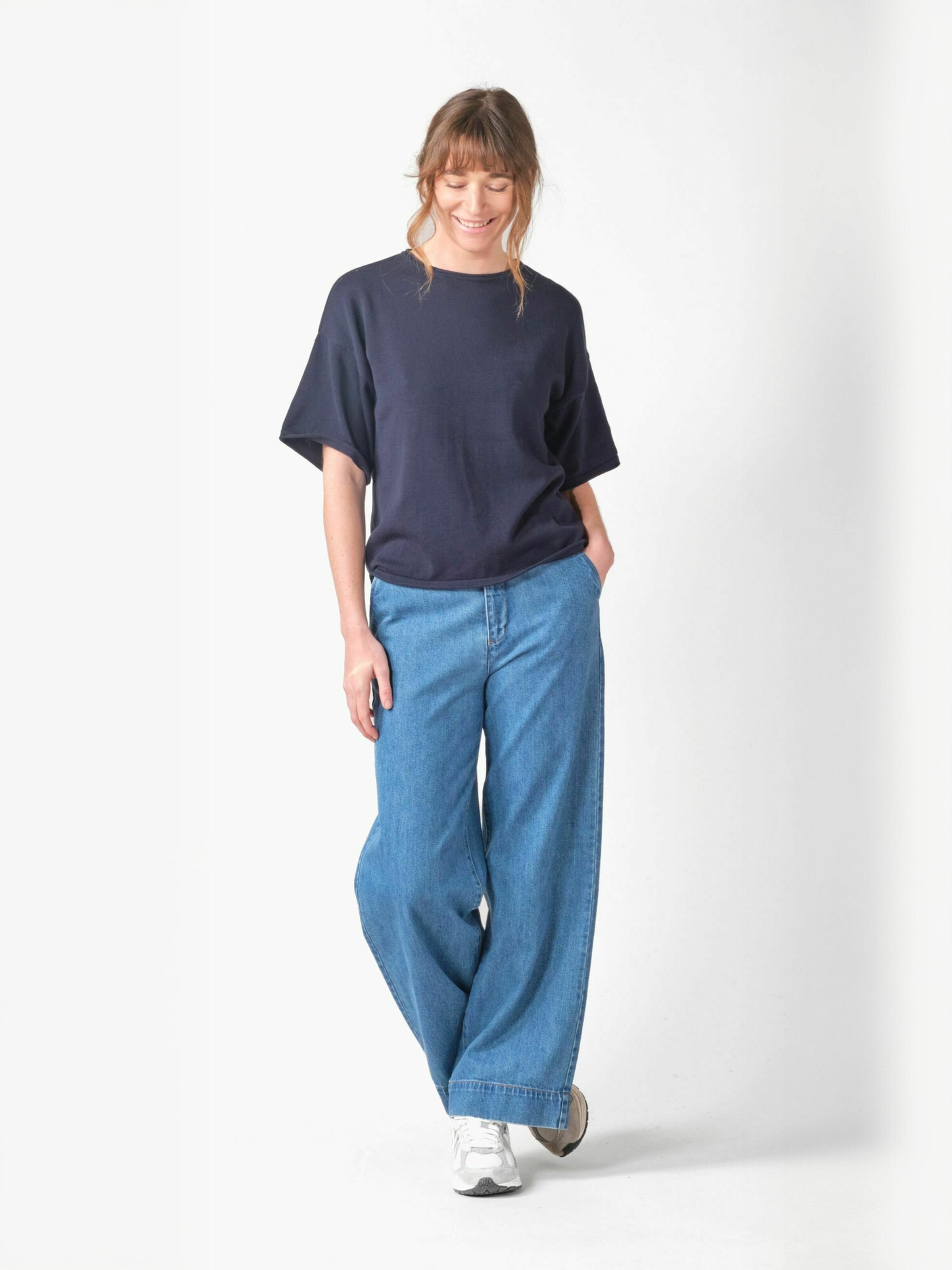 Haut ' Patricia ' Klitmøller Collective en bleu
