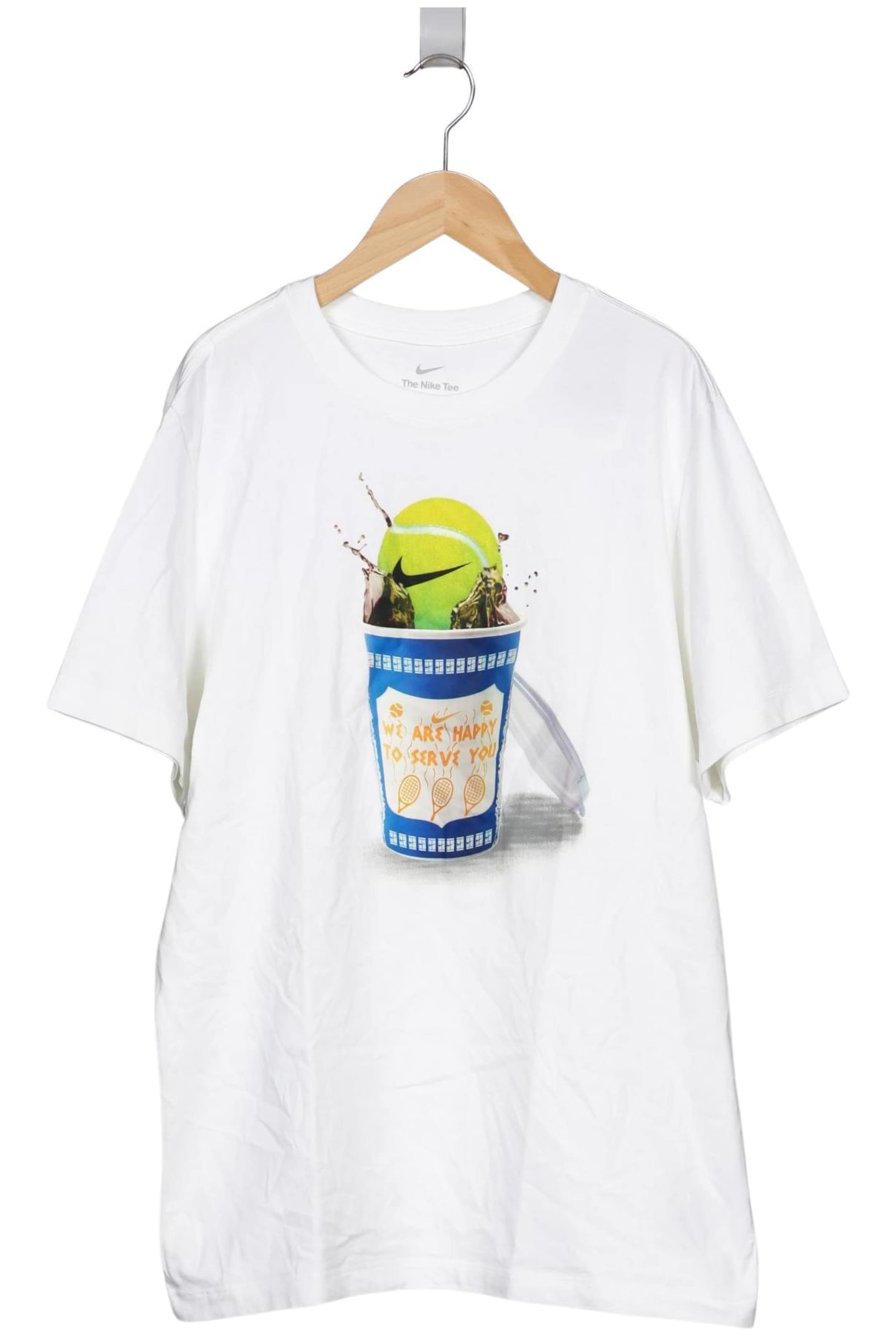 NIKE T-Shirt L in Weiß: Vorderseite