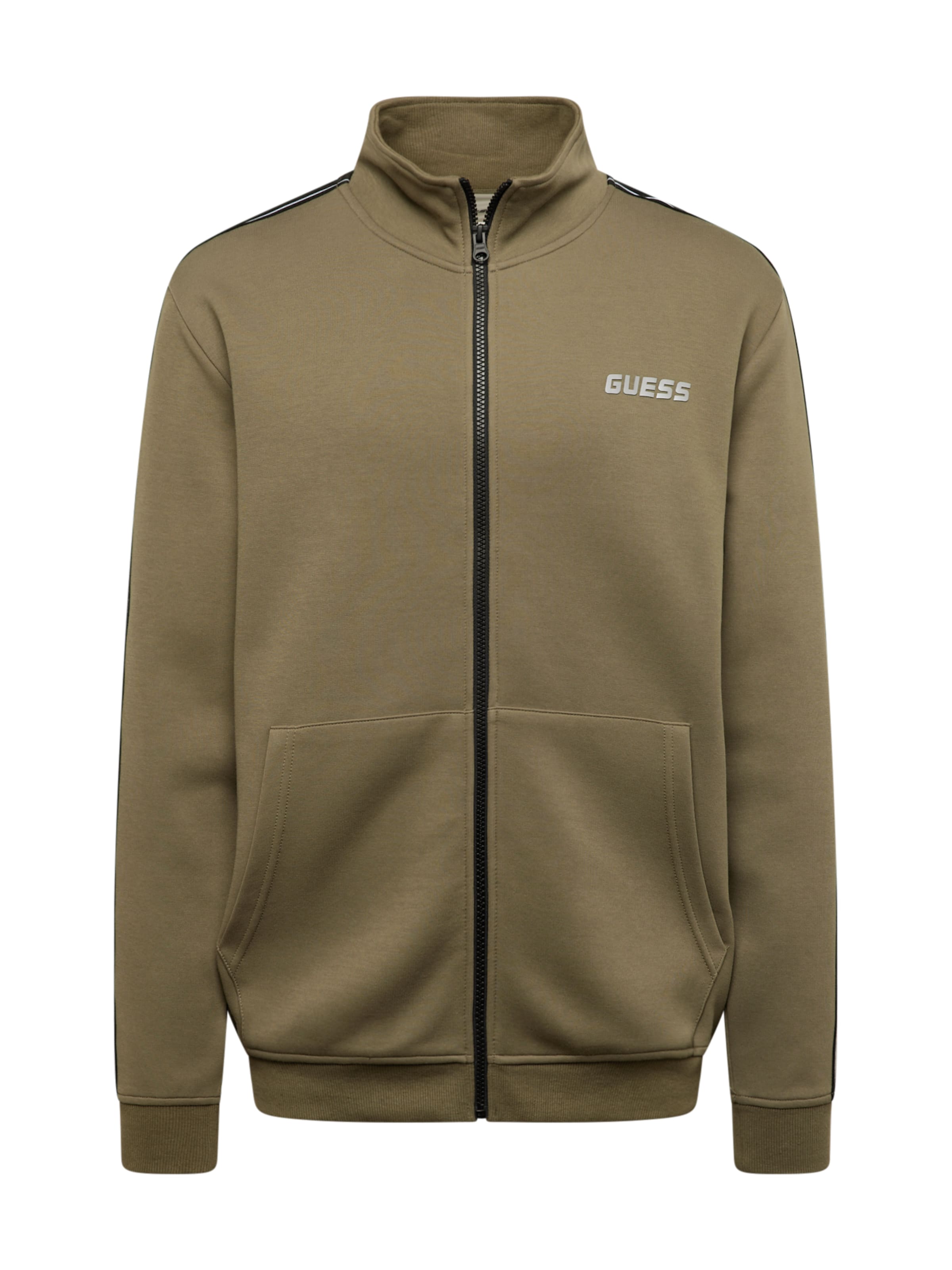 GUESS Sports sweat jacket 'Mickey' in Green: front