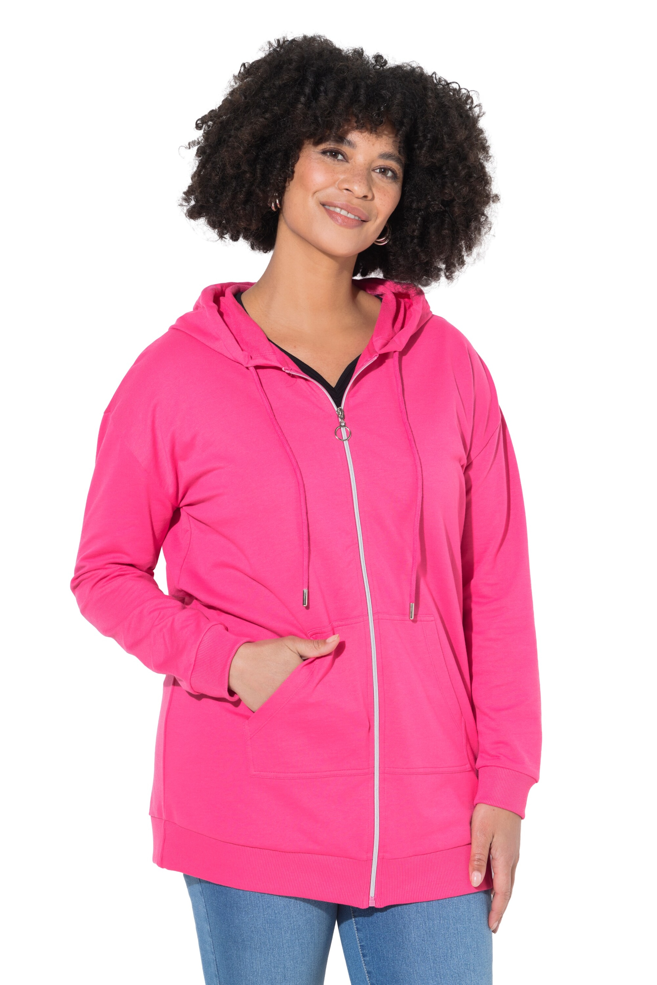 Angel of Style Sweatjacke in Pink: Vorderseite