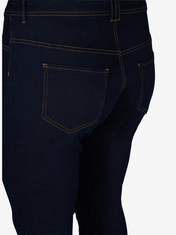 Zizzi Slimfit Jeans 'Nille' in Blau